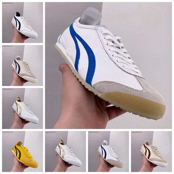 scarpe tigre firmate messico 66 sneakers Donna Uomo Designer Scarpe di tela Nero Bianco Blu Rosso Giallo Beige Scarpe da ginnastica basse taglia 36-45