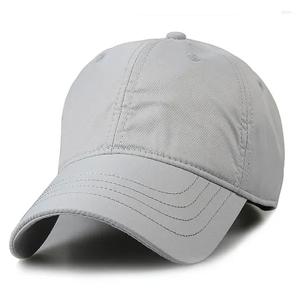 Ballkappen Marke Herren Fast Dry Baseball Cap Casual Plain Lange Krempe Wasserdicht Atmungsaktiv Snapback Für Frauen Knochen Gorras Papa Hut