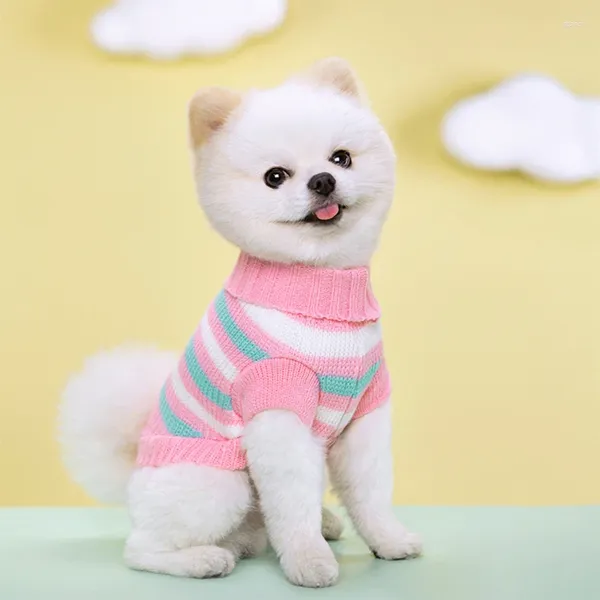 Vestuário de cachorro roupas de inverno suéter de malha animal de estimação para cães pequenos médios chihuahua filhote de cachorro yorkshire moda