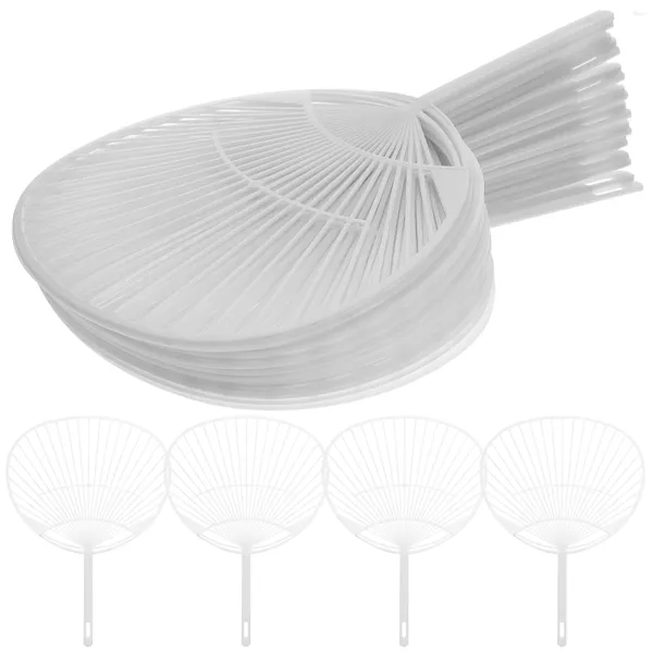 Estatuetas decorativas supvox ventilador que faz suprimentos ventiladores de papel estrutura alça de plástico estilo japonês diy artesanato casamento favor festa saco enchimento