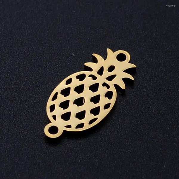 Charms 5 teile/los Tropische Ananas Obst 316L Edelstahl DIY Stecker Großhandel Für Armbänder Finden Liefert