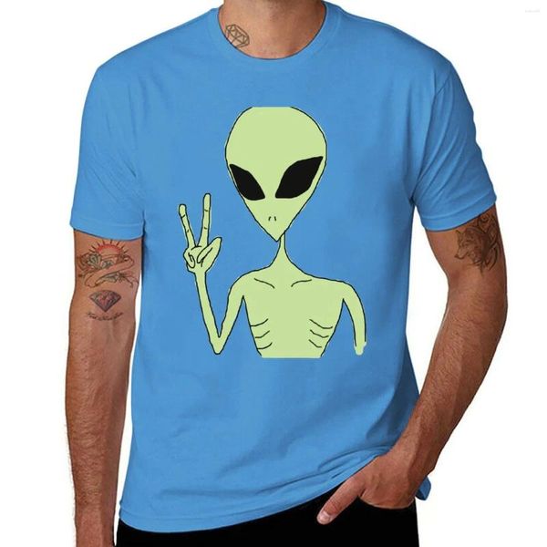 Herren Tank Tops Peace Alien T-Shirt Grafik T-Shirt T-Shirts Mann Herren Kleidung