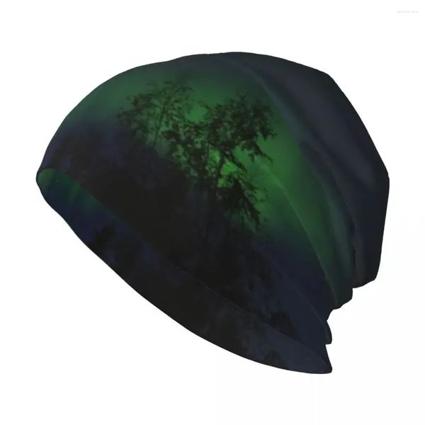 Berets Green Waves Knit Chapéu Proteção UV Solar Sun Cap Protetor Solar Mens Caps Mulheres