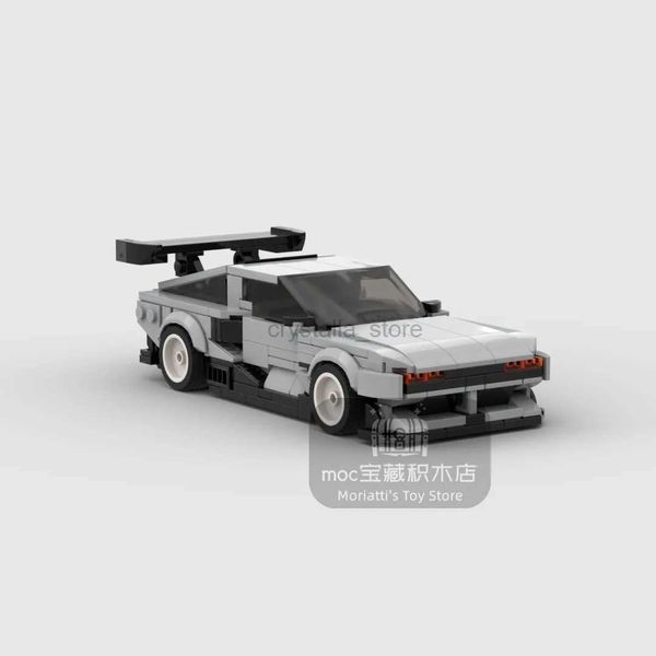 Blocos moc n visão 74 carro esportivo de corrida veículo velocidade campeão racer blocos de construção tijolo criativo garagem brinquedos para meninos 240120