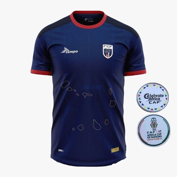 CAPE VERDE Soccer Jerseys 2024 25 Home Away Terceira camisas de futebol 2023 Kits de uniformes da Cup Africa Cup 20