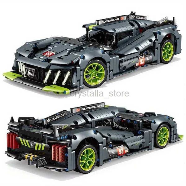 Blocchi City Technical Racing Car Toy 1 14 Super Speed Sport 1280 pezzi Building Blocks Natale Pasqua Mattoni da costruzione Regali 240120