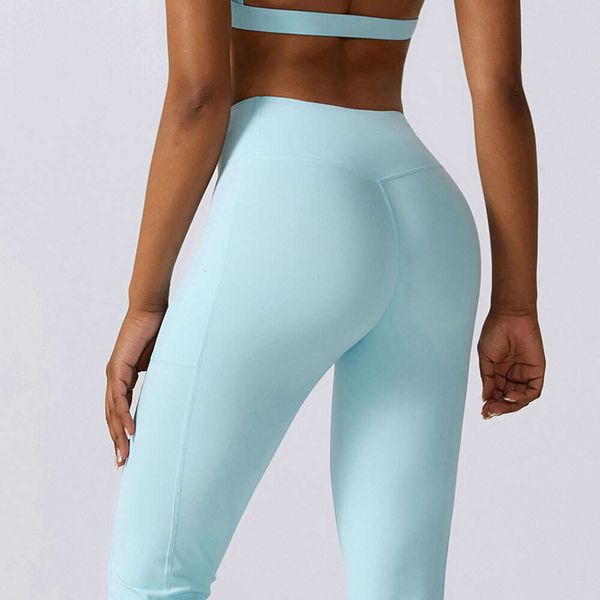 Lu Lu Pant Lemon Yoga Mulheres Stretch Calças de Fitness Esportes Bell Bottoms Calças Lady Runing Push Up Gym Dance Activewear Flares Nylon Yoga Leggings