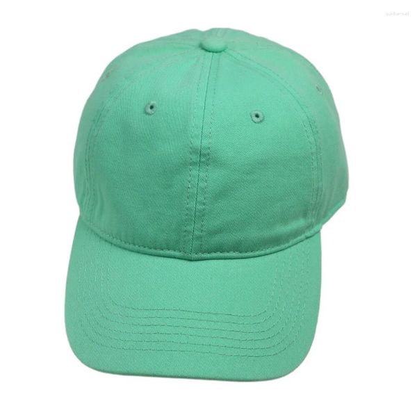 Cappellini da baseball Cappellino da baseball morbido verde menta da donna per uomo Cappello snapback con visiera curva semplice Beige Rosso Nero Blu navy Esercito scuro