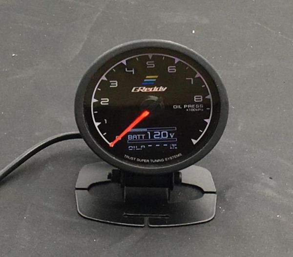 62 mm 25 Zoll 7 Farben in 1 Racing GReddy Multi DA LCD-Digitalanzeige Öldruckanzeige Öldrucksensor6953300