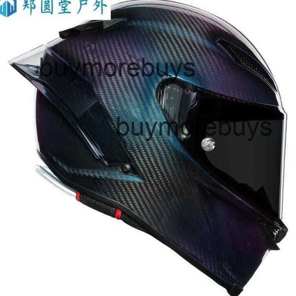 Casco Integrale Aperto Italiano Fibra di Carbonio Agv Pista Gp Rr Rossi Circuito Moto Pista Motociclista CF70