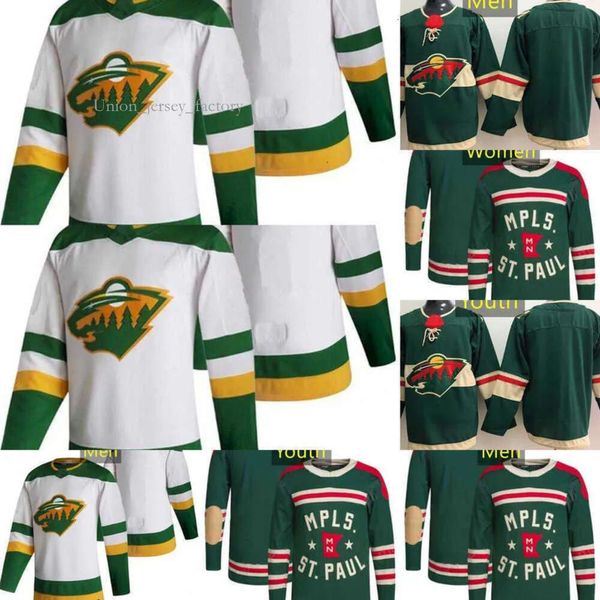 Minnesota Hóquei Jerseys Wild 21 Brandon Duhaime 46 Jared Spurgeon 38 Ryan Hartman 58 Mason Shaw 18 Jor Dan Greenway 80 Pavel Novak 57 Dakot 47 6133