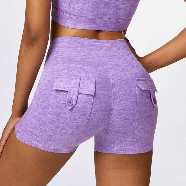 Lu Lu Pant Limão Yoga Mulheres Sexy Cintura Alta Feminino Ginásio Yoga Shorts Sem Costura Spandex Correndo Ciclismo Curto Push Up Esporte Yoga Shorts Fitness Leggings