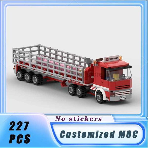 Blocchi City Vehicle Series Farm Transport Truck Trailer Building Blocks Modello Bricks Display Collection Giocattoli per bambini Regali 227PCS 240120