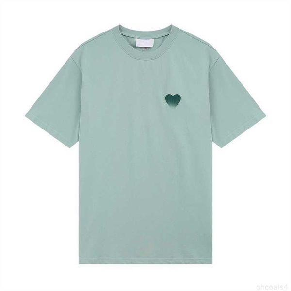 Herren-T-Shirt De Coeur T-Shirts Kurzarmhemden Männer Designer-Top Frankreich Mode gesticktes Herzmuster Rundhals-Paris-T-Shirt M2 52DO