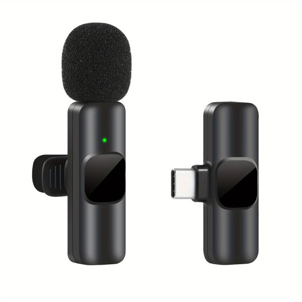 Lavalier-Mikrofon K8 Broadcast Direct für iPhone Live-Streaming für Android-Telefone Ansteckmikrofon kabellos für 3,5 mm 1in1 oder 2in1