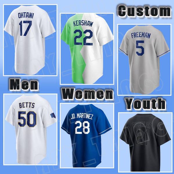 17 Shohei Ohtani Baseball 50 Mookie Betts Trikots 18 Yoshinobu Yamamoto 22 Clayton Kershaw 5 Freddie Freeman Martinez James Outman Will Smith Enrique Hernandez Lux