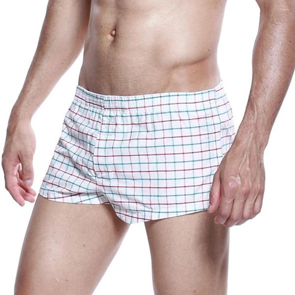 Cuecas Calças Shorts Casual Comfor Algodão Home Lingerie Low Rise M 2XL Homens Calcinhas Bolsa Sexy Soft Boxer Presente Diário