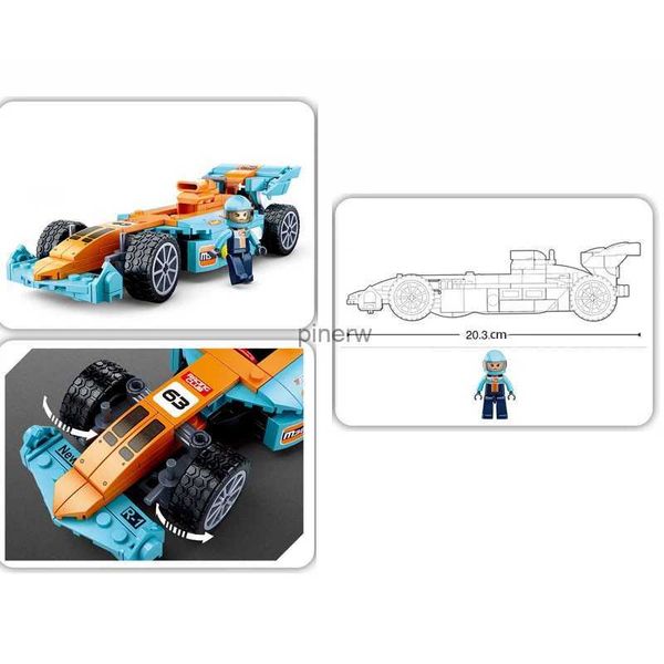 Blocchi Formula 1 Campioni di velocità F1 Racing Super Car Veicolo Kit di blocchi di costruzione fai-da-te Mattoni Modello Giocattoli per regali per bambini