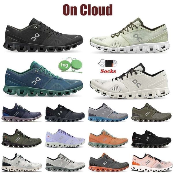 Hohe Qualität Outdoor 2023 OG On Sports Sneakers Laufschuhe Mode Damen Herren Triple Black White Cloudnova Form Eclipse Rose Turmeric Fr