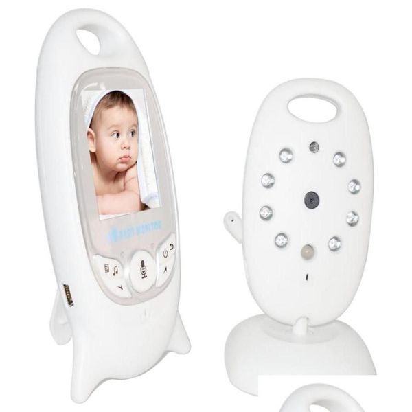 Baby Monitor Camera Wireless Video 20 polegadas Color Security 2 Way Talk Nightvision Ir LED Monitoramento de segurança de temperatura com Drop Delive Dhfae