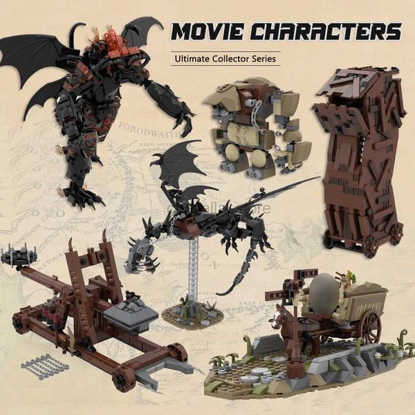 Blöcke Filmszene MOC Baustein Turmmodell The Tree Bricks The Witch King Toys Ultimate Collector Series Geschenke 240120