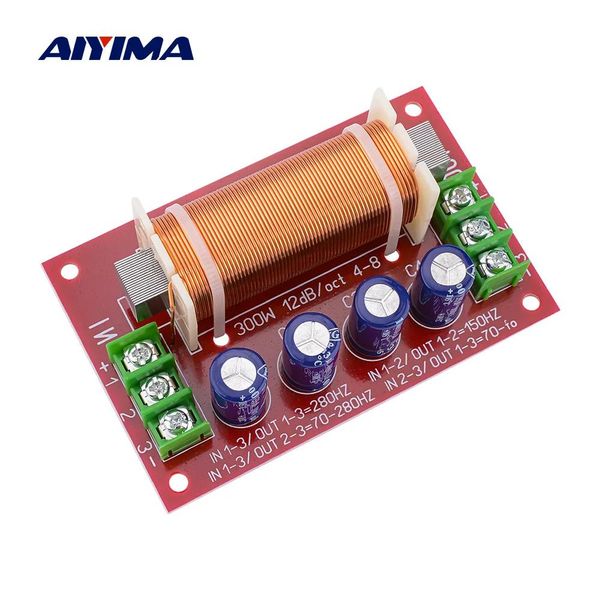 Accessori Aiyima 1pcs subwoofer crossover frequenza di frequenza diviso
