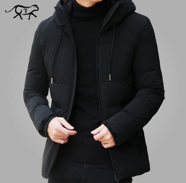 Giacca invernale di marca Uomo Abbigliamento Casual Colletto alla coreana Colletto con cappuccio Moda Cappotto invernale Uomo Parka Capispalla Caldo Slim Giacche occidentali 26879412