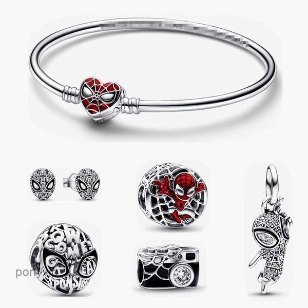 Araña Colgante Charm Pulsera Diy Fit Estilo Pendientes Brazalete Cuentas Diseñador Joyería 3DXJ