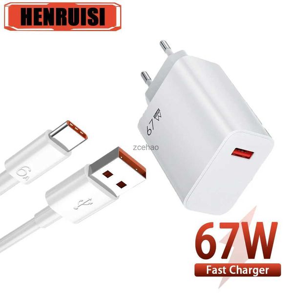 Cep Telefon Şarj Cihazları 67W USB Şarj Cihazı 11 13 16 Samsung Galaxy S22 S23 Duvar Şarj Cihazı Adaptörü Cep Telefon Şarj Cihazı Hızlı Şarj