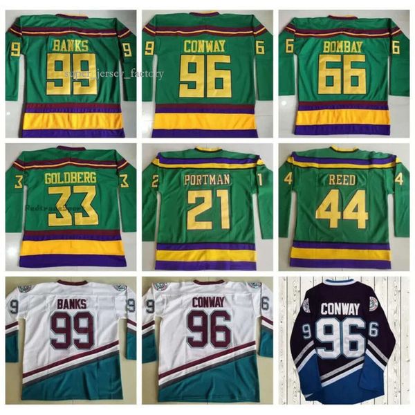 En İyi Film Mighty Green Ducks Hokey Formaları 96 Charlie Conway 99 Adam Bankalar 66 Gordon Bombay 44 Fulton Reed 33 Greg Goldberg 21 Dean Portman 7321 4768