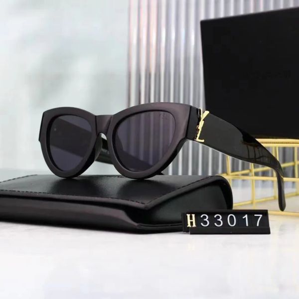 Роскошные солнцезащитные очки для женщин. Дизайнерские модные и персонализированные солнцезащитные очки «кошачий глаз» в маленькой оправе SLM94 с золотым логотипом Y и большим солнцезащитным козырьком 204.