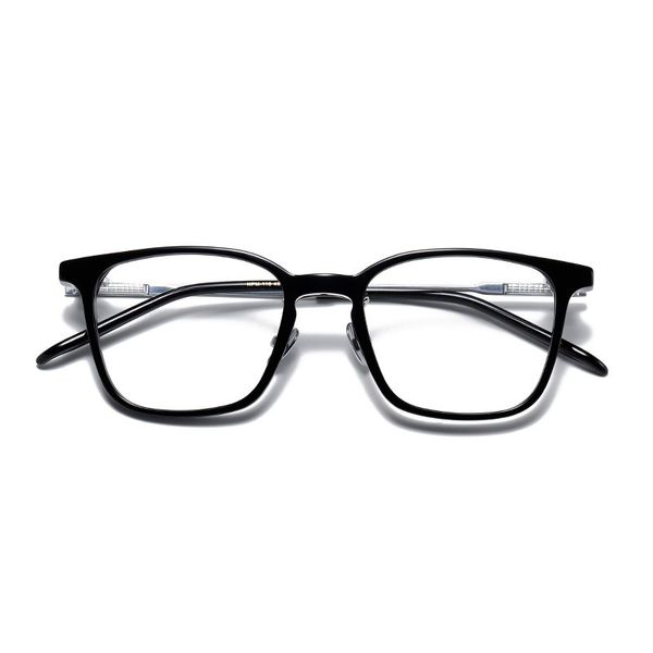 Erkekler için Optik Gözlükler Kadınlar Retro Tasarımcı NPM116 Moda Titanyum Gözlükler Çerçeve Ayrıntılı Elastikiyet Kare Stil Kutu ile Blue Işık Lens Plakası