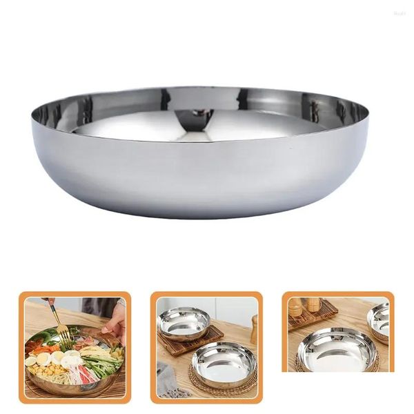 Set di stoviglie 24 cm in acciaio inossidabile ciotole per macedonia di riso zuppa di spaghetti di riso ciotola di ramen stoviglie da cucina utensili contenitore di miscelazione goccia De Otygw