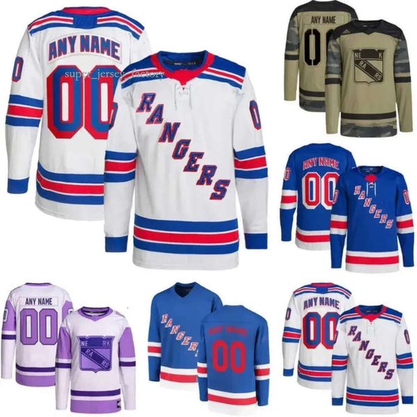 Camisas de hóquei personalizadas New York Sale Rangers Mens 11 Mark Messier 31 Igor Shesterkin 20 Chris Kreider 10 Artemi Panarin 93 Mika Zibanejad 36 8147 8017