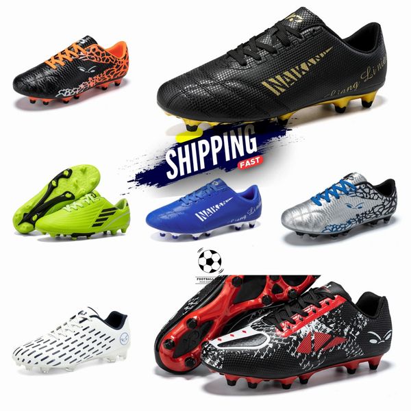 2024 Scarpe da calcio da donna da uomo Scarpe da calcio Scarpe da allenamento con griglia Adesivo bianco Sport Calcio Unghie Scarpe antiscivolo Phantom