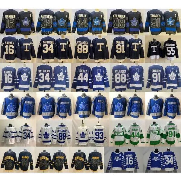 Uomo Torontos Hockey Maple Leafs 34 Auston Matthews Jersey 16 Mitchell Marner 88 William Nylander 91 John Tavares 44 Morgan Rielly 55 Mark Gi 3875