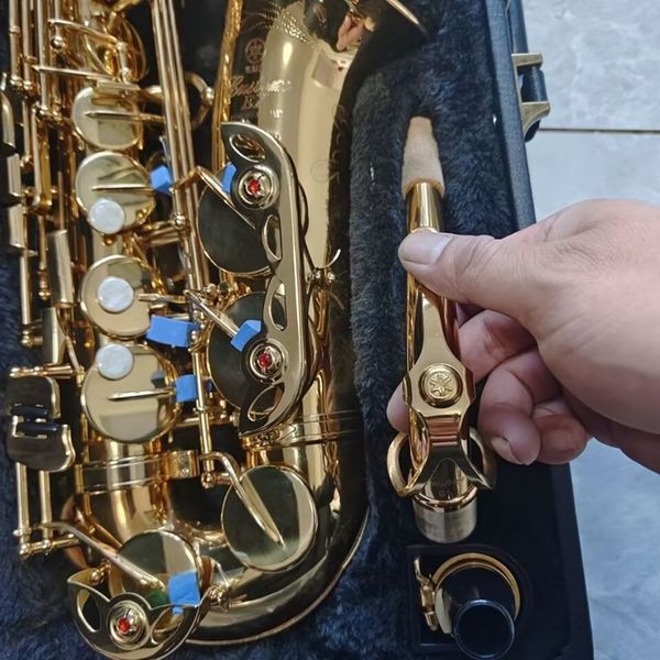 Beste Qualität Golden Jazz Altsaxophon YAS-875EX Japan Marke Holzbläser Altsaxophon E-Flat Musikinstrument mit professionellem Mundstück