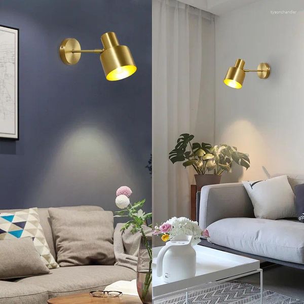 Lâmpadas de parede Long Sconces Antigo Banheiro Iluminação Sala de estar Decoração Acessórios Dormitório