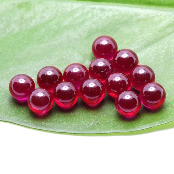 Neue 4mm 6mm 8mm Ruby Ball Terp Pearl Farbe geändert Rot Schwarz Bunte Spinning Terp Top Perlen für Quarz Banger Nails Dab Rig Raucherzubehör Wasserpfeifen Bongs