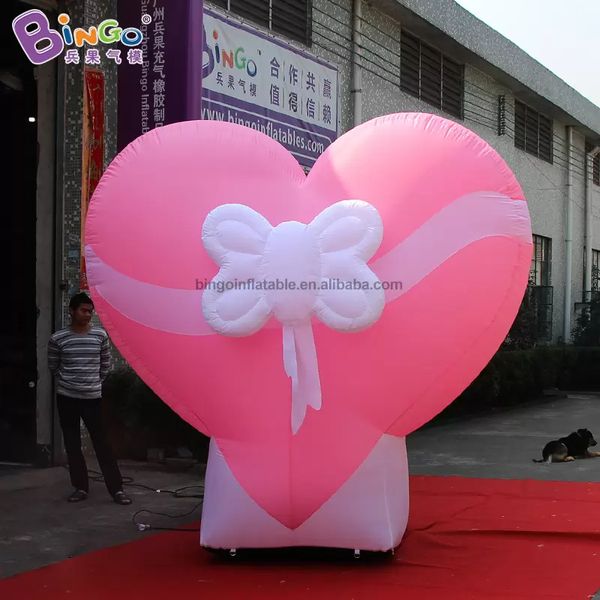 Atacado gigante 2.5m publicidade inflável balões em forma de coração modelo inflação dia dos namorados festa evento decoração brinquedos esportes