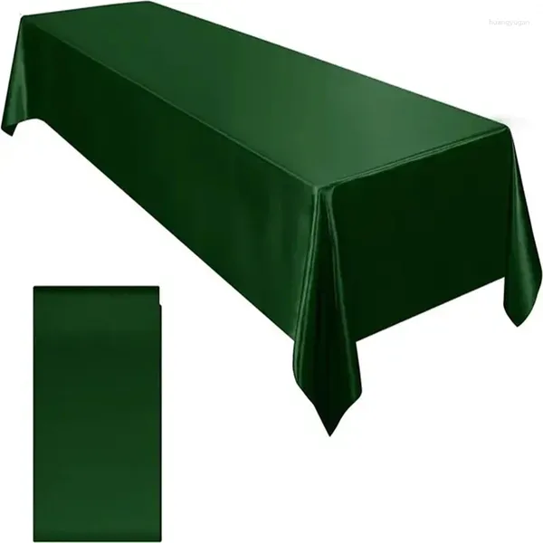 Tischdecke 2024, Seide, einfarbig, Satin, Partybezug