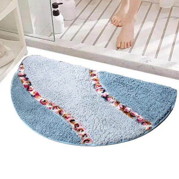 Tappeti Tappetini da bagno per il bagno Tappeti con fiori di rosa Tappeto antiscivolo Tappeto lavabile in lavatrice Pavimento della cucina Doccia assorbente