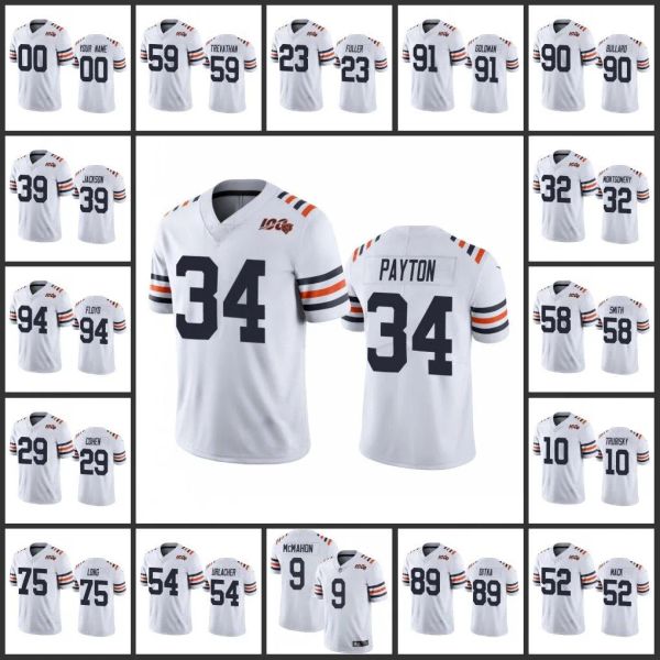 32F Jersey Chicago''Bears''Herren 10 Mitchell Trubisky 52 Khalil K 9 Nick Foles''Damen Jugend Custom 100. Alternate Classic Limited Jer