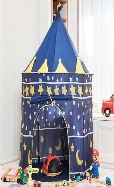 Crianças brincam tenda bola piscina tenda prince039s princesa castelo portátil interior ao ar livre bebê jogar tendas casa cabana para crianças brinquedos lj20095272367