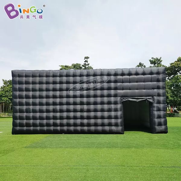 Atacado requintado artesanato 10x5x4mH barraca quadrada inflável gigante com luzes barraca de feira comercial para festa evento decoração brinquedos esportes