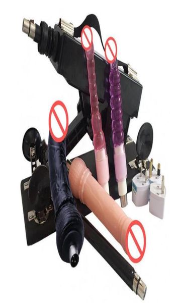 Máquina de sexo GunCannon com Big Dildo Masturbação Feminina Máquinas de Amor Automáticas Relações Sexuais Robô Brinquedos Sexuais para Mulheres AW028526840