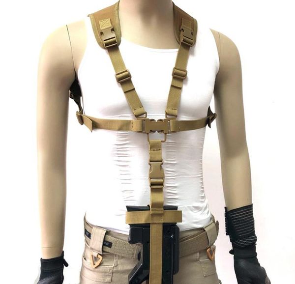 Tático p90 rifle sling cinta ajustável liberação rápida arma cordão alça de ombro caça airsoft paintball belt4139222