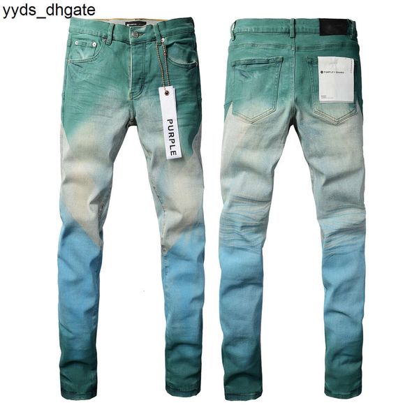 Lila Jeans Modemarke Herren 2024 Herren Slim 1 1 Herbst Winterhose Heavy Duty Paint Aged Hose HTFF