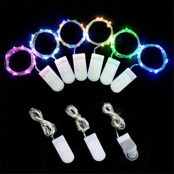 Fio de cobre luzes da corda fada led guirlanda a pilhas para árvore de natal festa de casamento decoração do feriado 1m 2m 3m 5m 10m