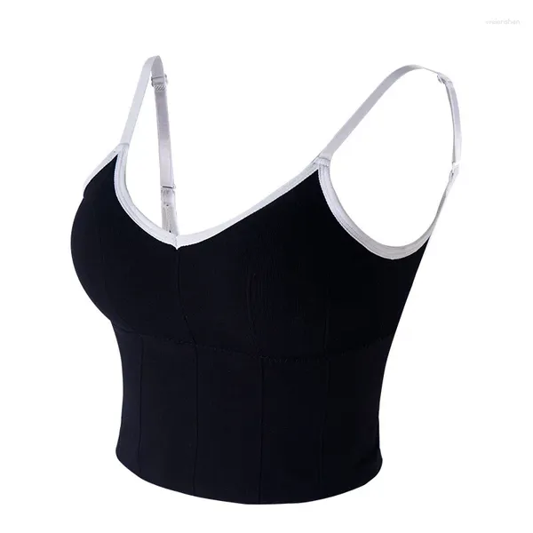 Yoga roupa sutiã esportivo para mulheres push up jogging ginásio feminino roupa interior fitness correndo esporte topos grande em forma de u volta sem anel de aço